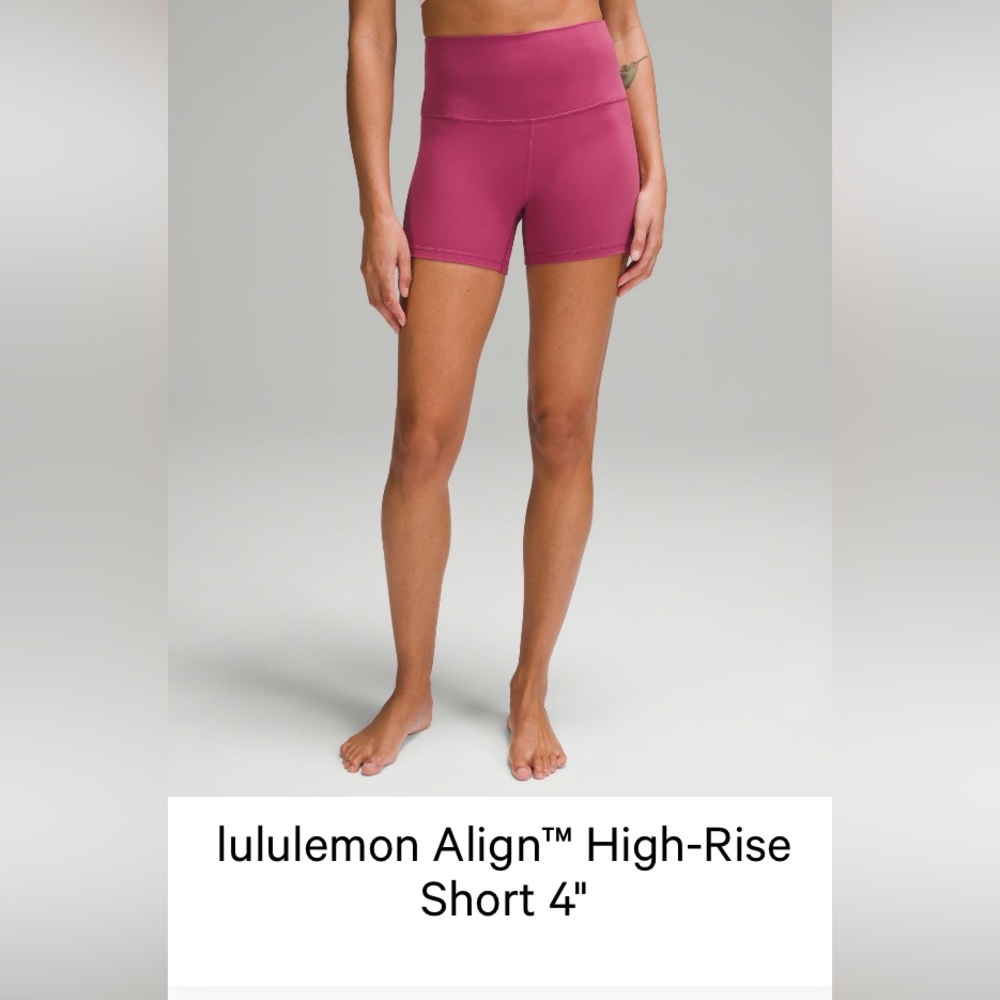 lululemon 4 inch Align short